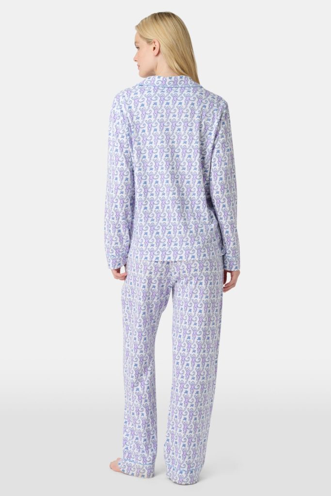 Monkey Long Sleeve Polo Pajamas