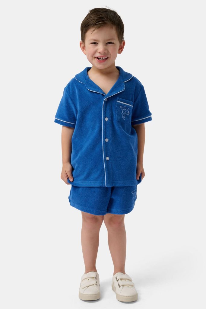 Kids Monkey Embroidery Leo Polo