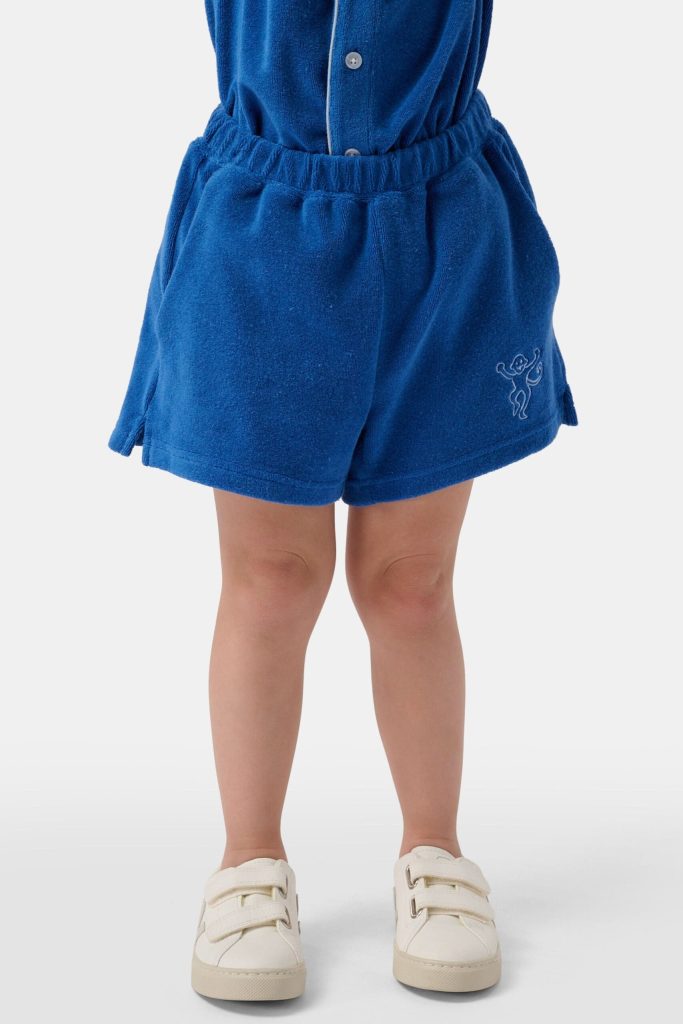 Kids Monkey Embroidery Hanni Short
