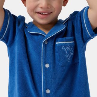 Kids Monkey Embroidery Leo Polo