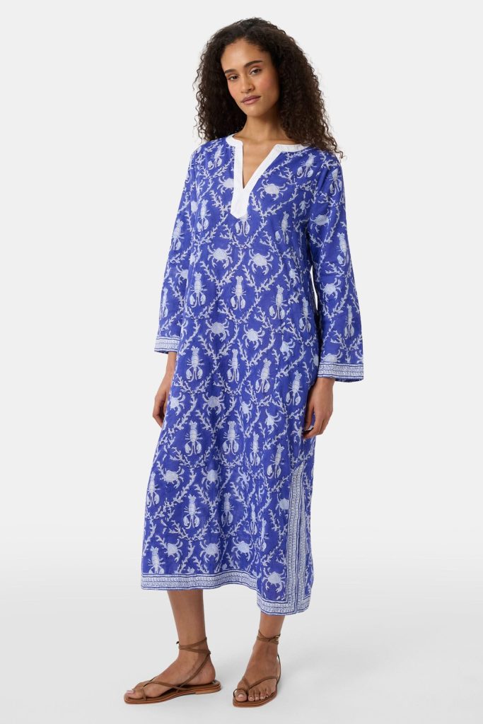 Lobster Trellis Johanna Caftan