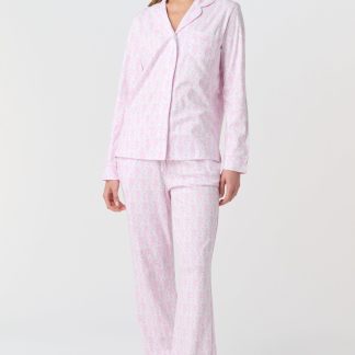 Lovely Monkey Long Sleeve Polo Pajamas