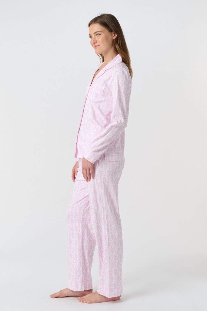 Lovely Monkey Long Sleeve Polo Pajamas