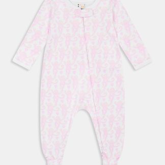 Infant Lovely Monkey Zipper Footie