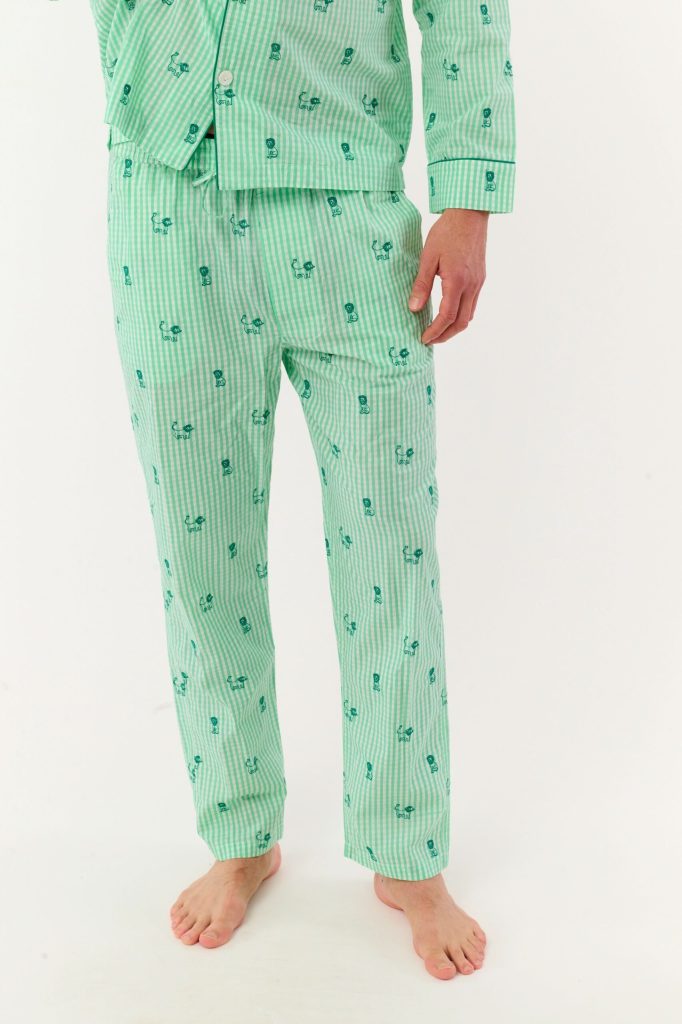 Mens Leo Gingham Loungewear