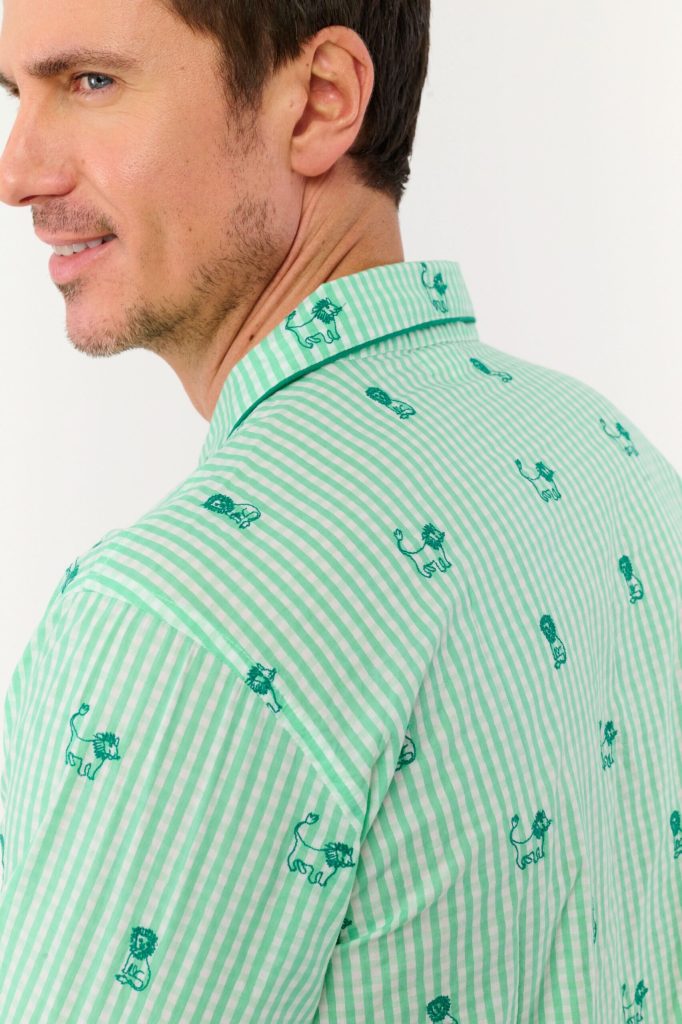 Mens Leo Gingham Loungewear