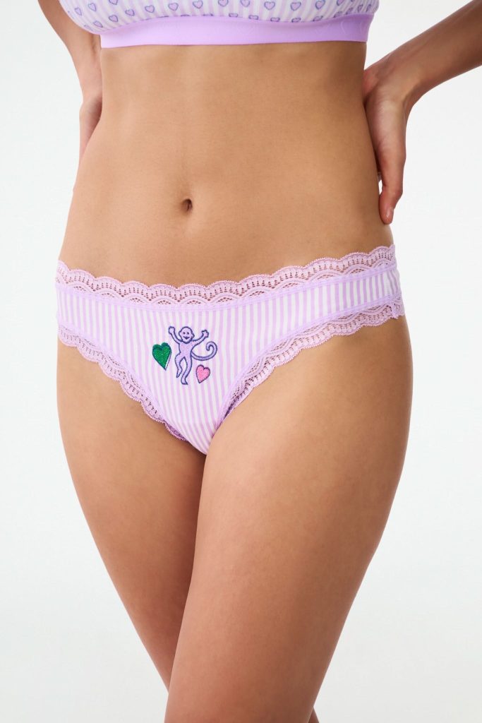 Mixed Icon Thong 4 Pack