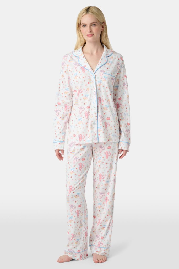Monkey Said Yes Long Sleeve Polo Pajamas