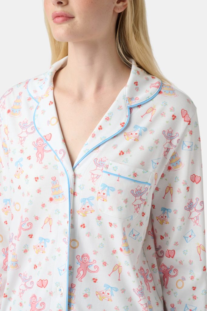 Monkey Said Yes Long Sleeve Polo Pajamas