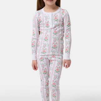 Kids Monkey Block Stripe Pajamas