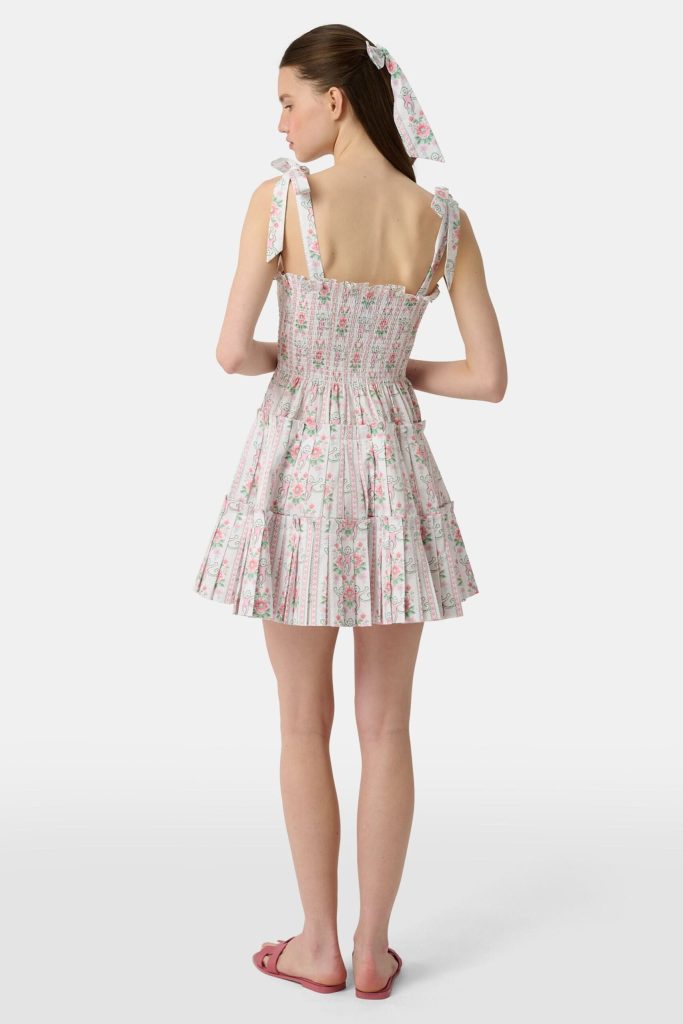 Monkey Block Stripe Ribbon Charlotte Nap Dress
