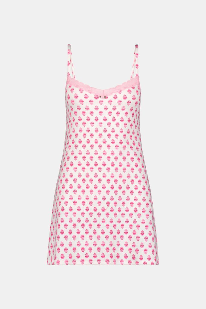 Ditsy Daisy Pointelle Pearl Slip Dress
