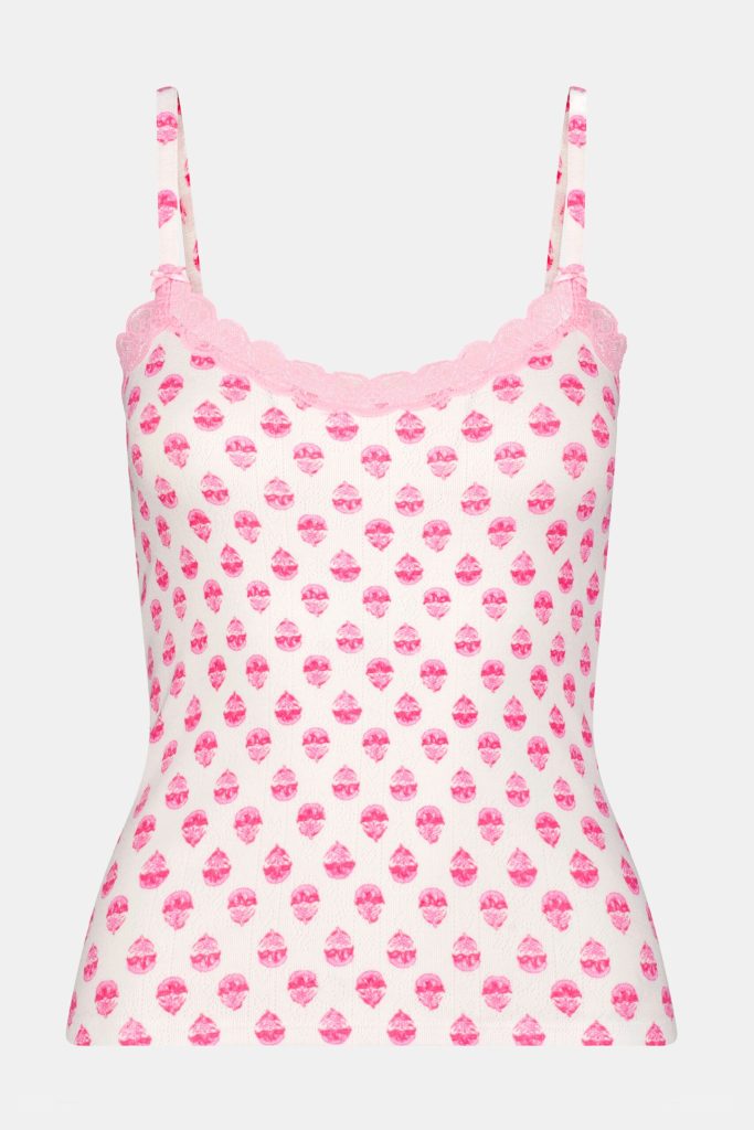 Ditsy Daisy Pointelle Carmine Cami