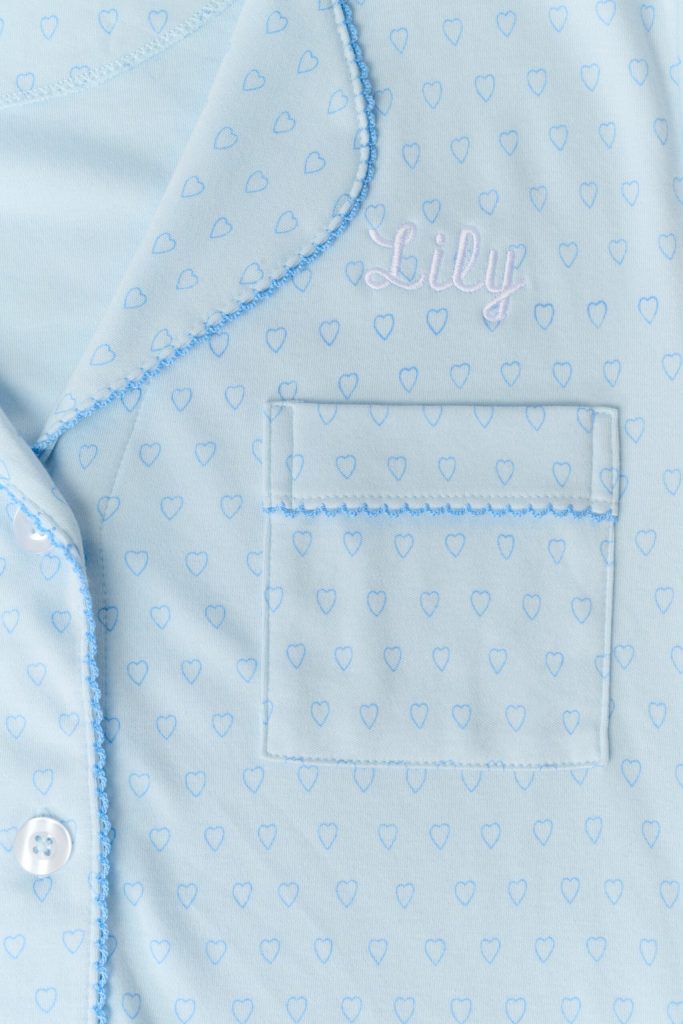 Hearts Tonal Wyatt Polo Pajamas