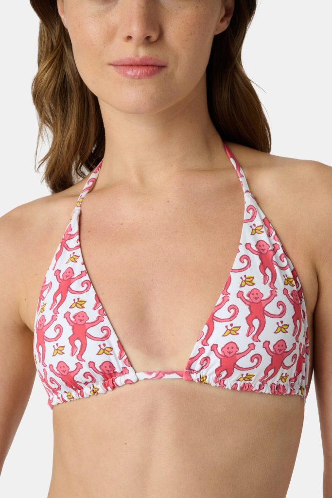 Monkey/Hearts Serena Bikini Top