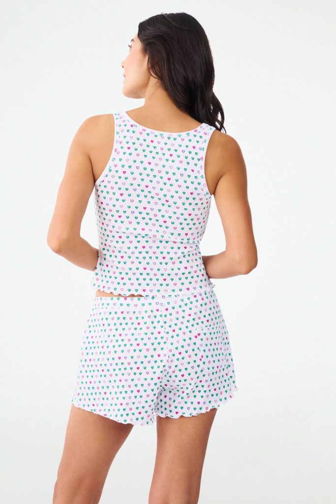 Pop Hearts Rib Astor Tank
