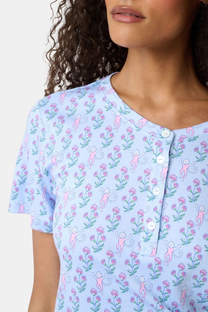 Rosa Ditsy Monkey Alexa Set