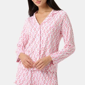 Rosa Ditsy Monkey Hayden Pajamas