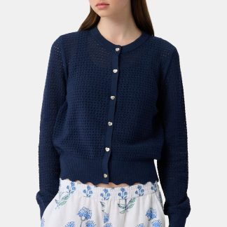 Pointelle Rosella Cardigan