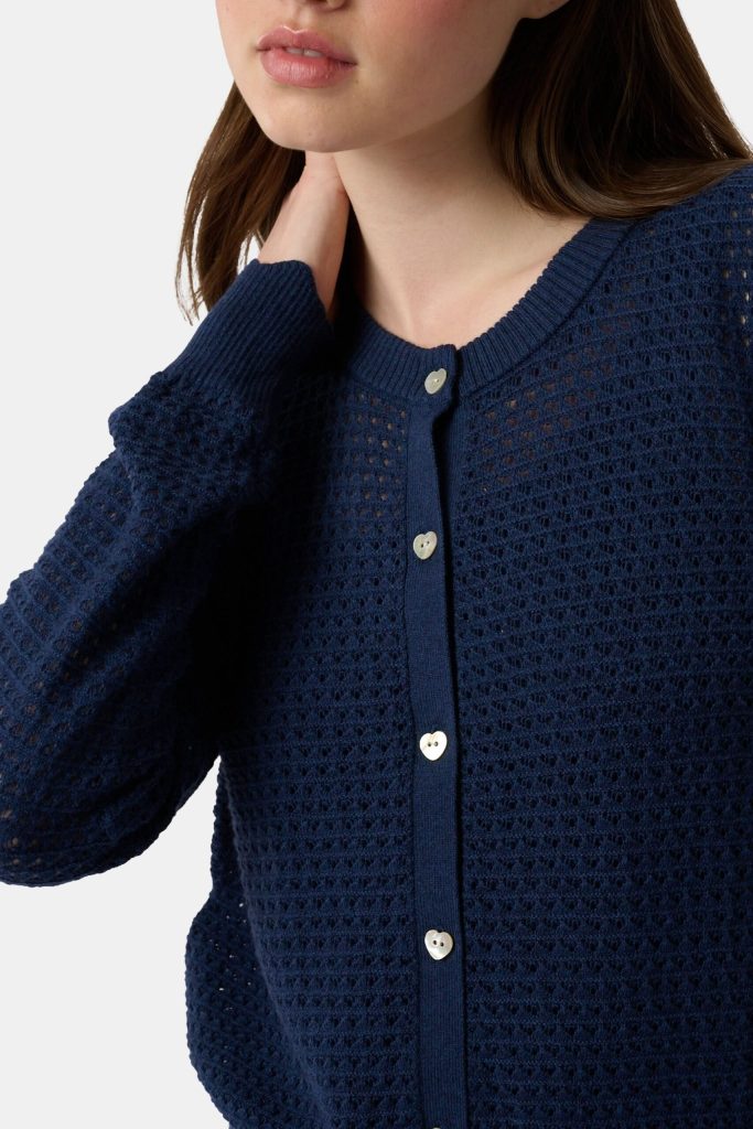 Pointelle Rosella Cardigan