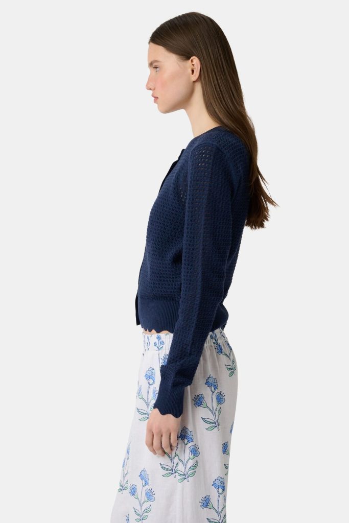Pointelle Rosella Cardigan