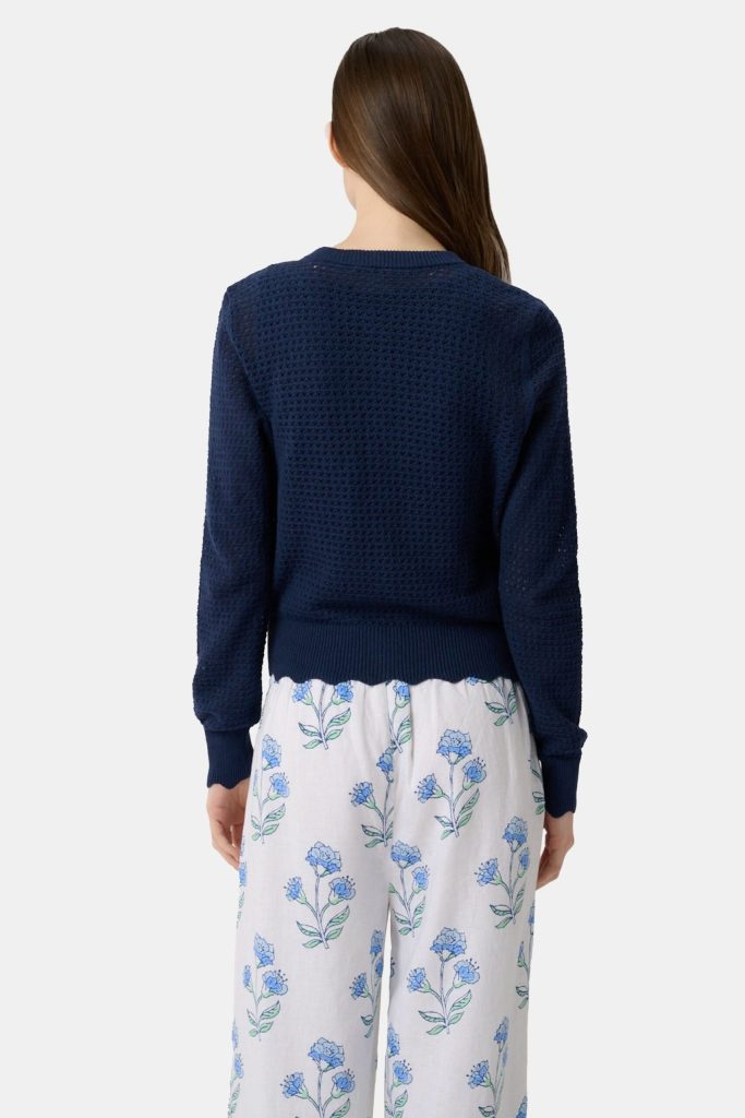 Pointelle Rosella Cardigan