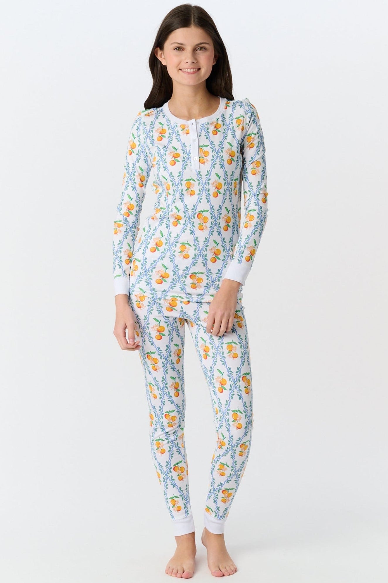 Kids Clementine Trellis Pajamas