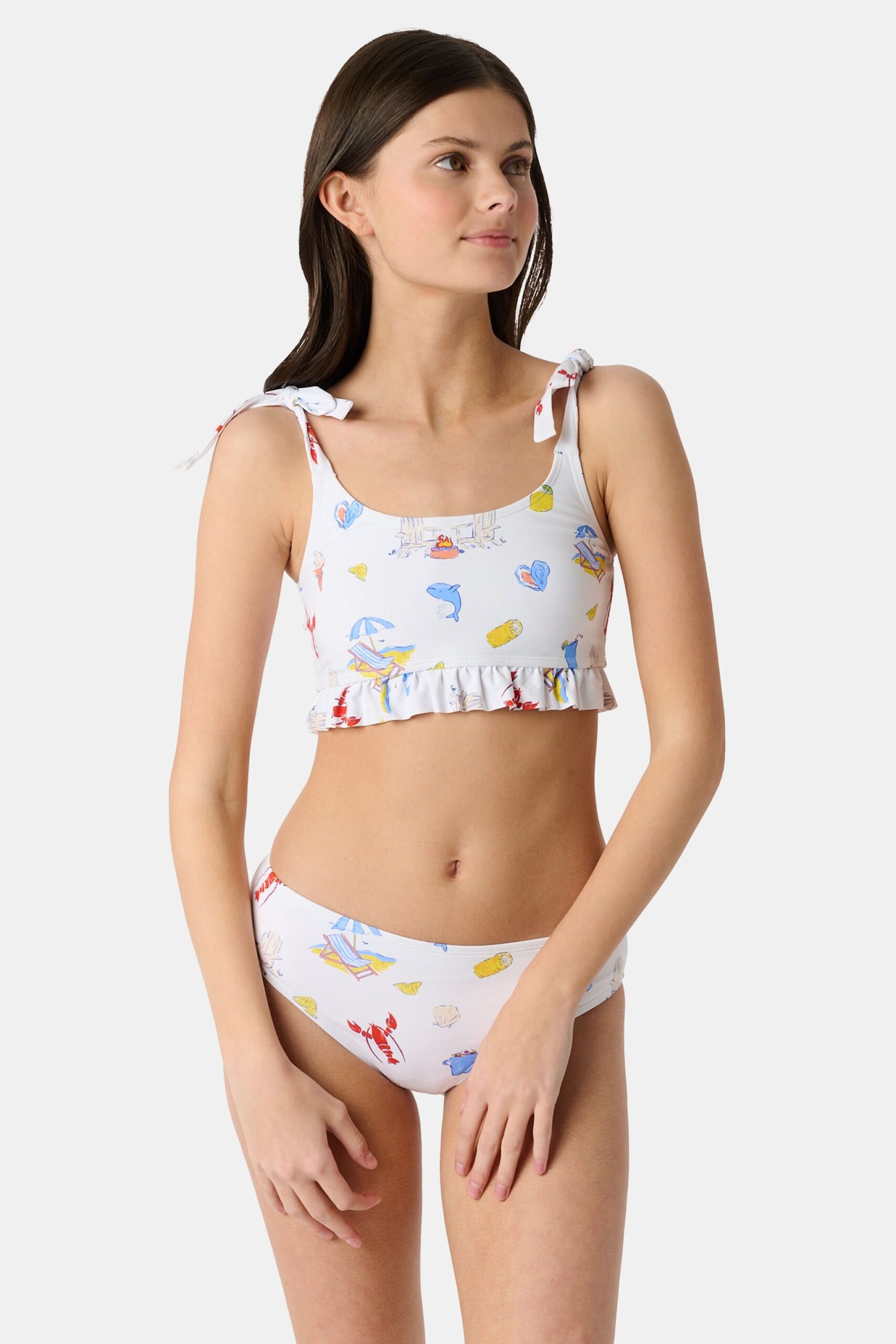 Kids Ruffle Catch of the Day Cora Bikini