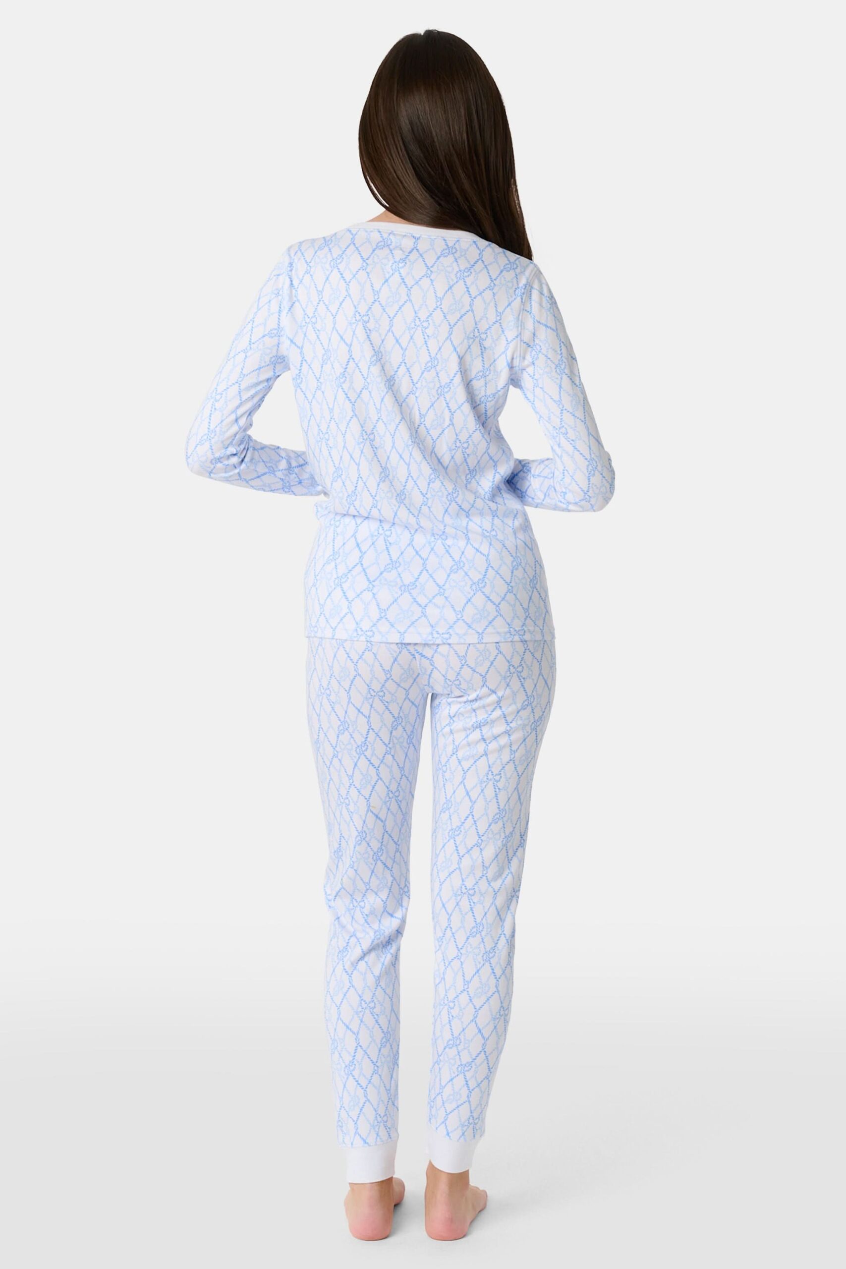 Kids Seaside Knots Juniper Pajamas