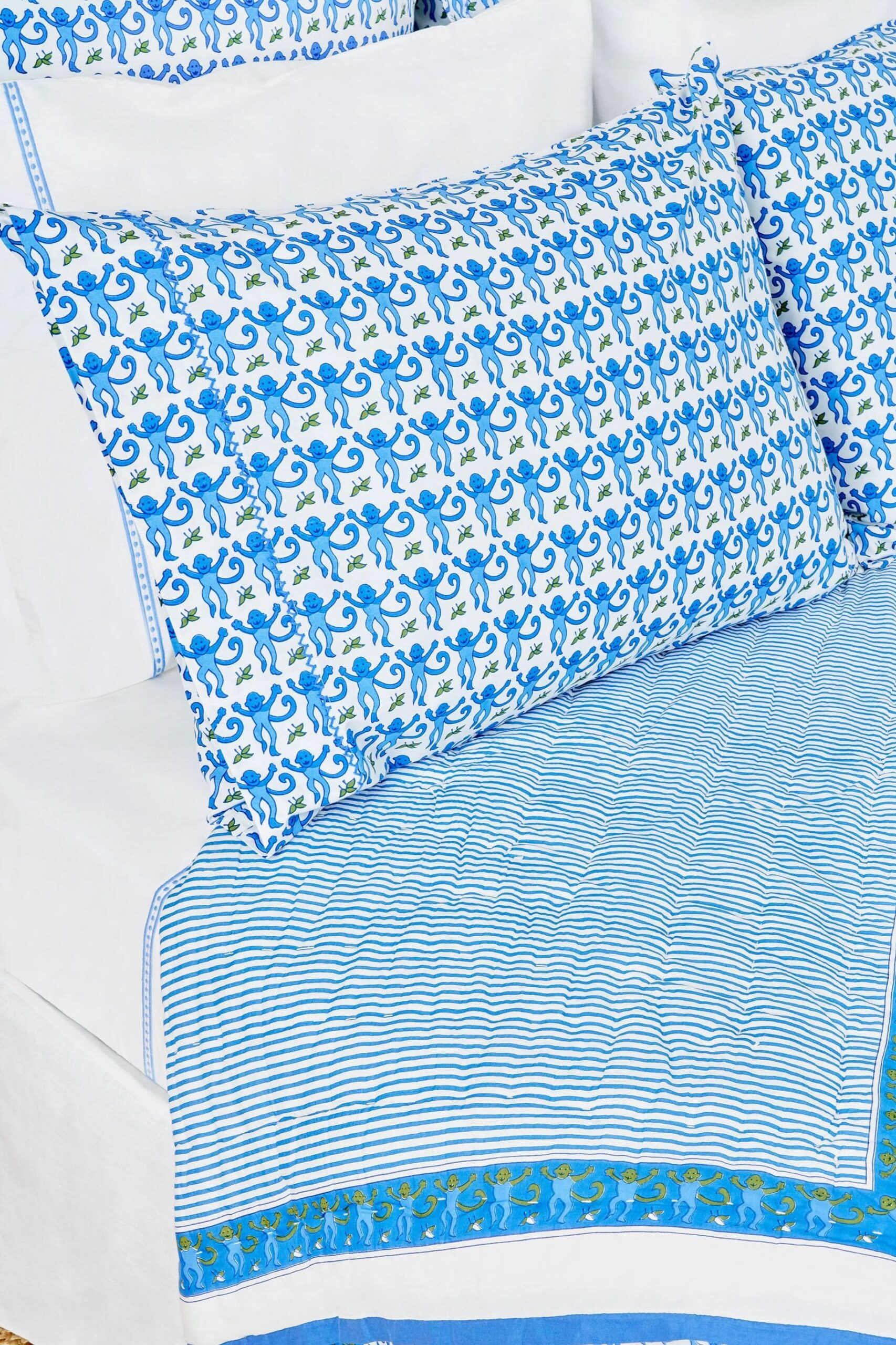 Monkey Pillowcase Set