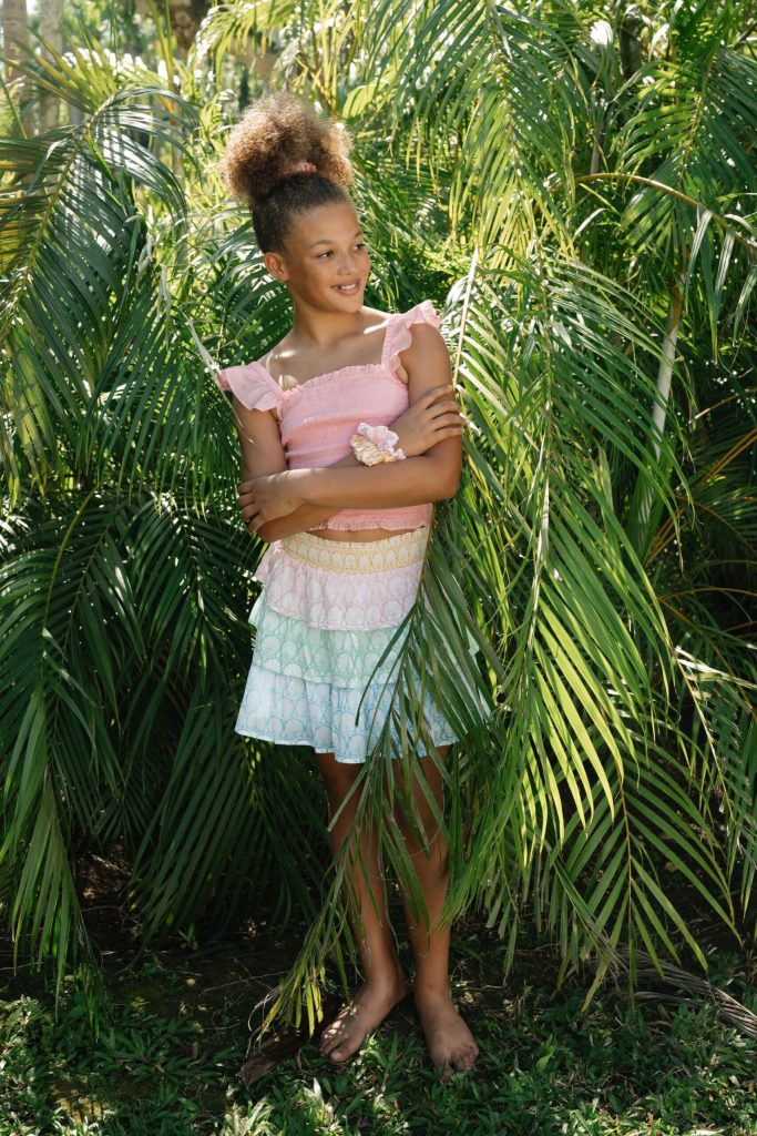 Kids Fan Geo Sami Skirt