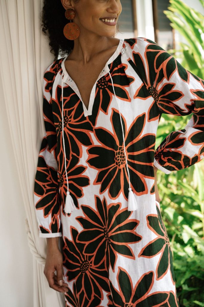 Blooming Daisies Shiv Caftan