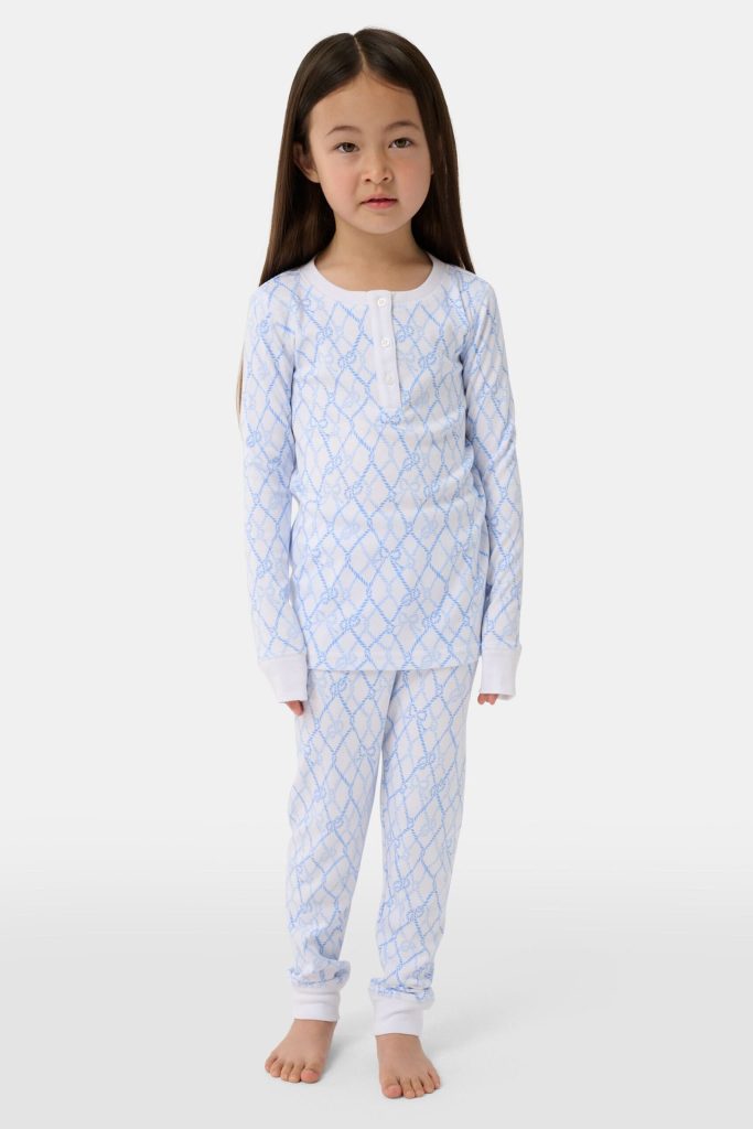 Kids Seaside Knots Juniper Pajamas