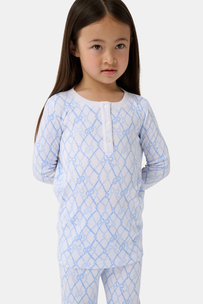 Kids Seaside Knots Juniper Pajamas