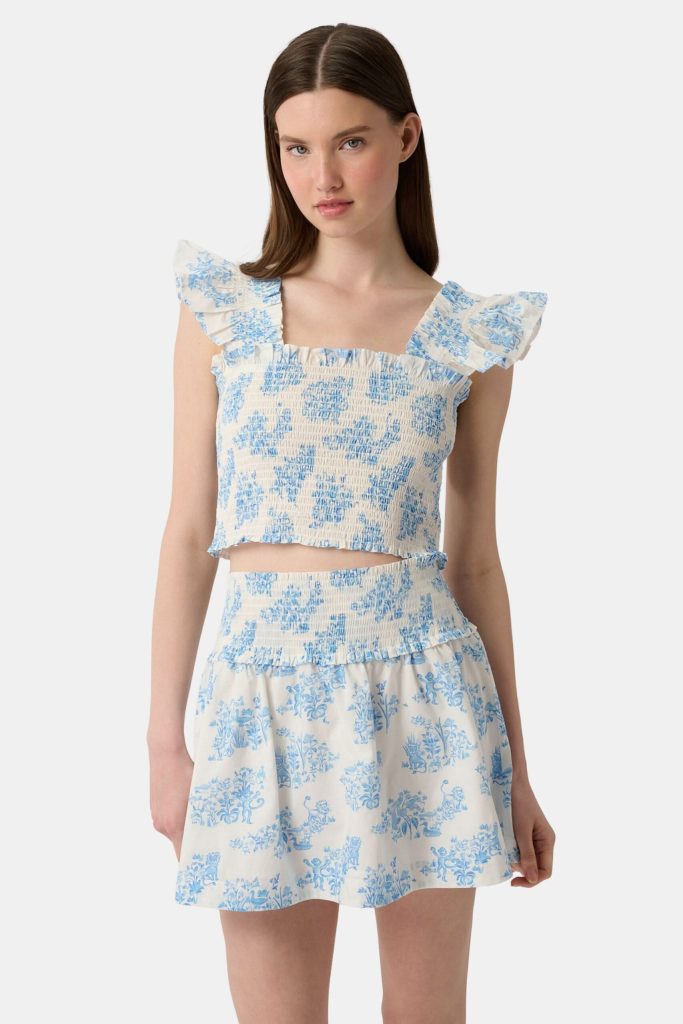 Sherwood Forest Monkey Cropped Paz Top