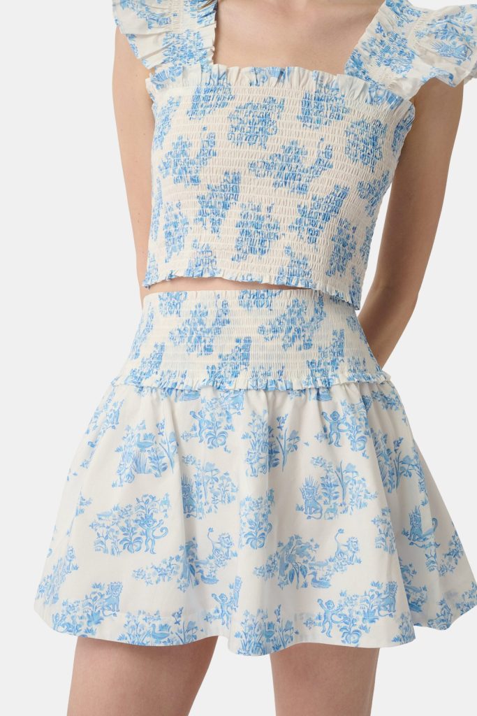 Sherwood Forest Monkey Delphine Mini Nap Skirt