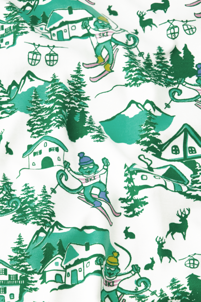 Kids Ski Toile Pajamas