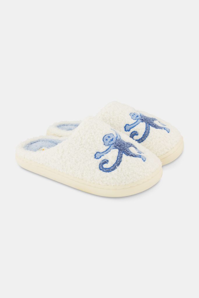 Monkey Star Fuzzy Slipper