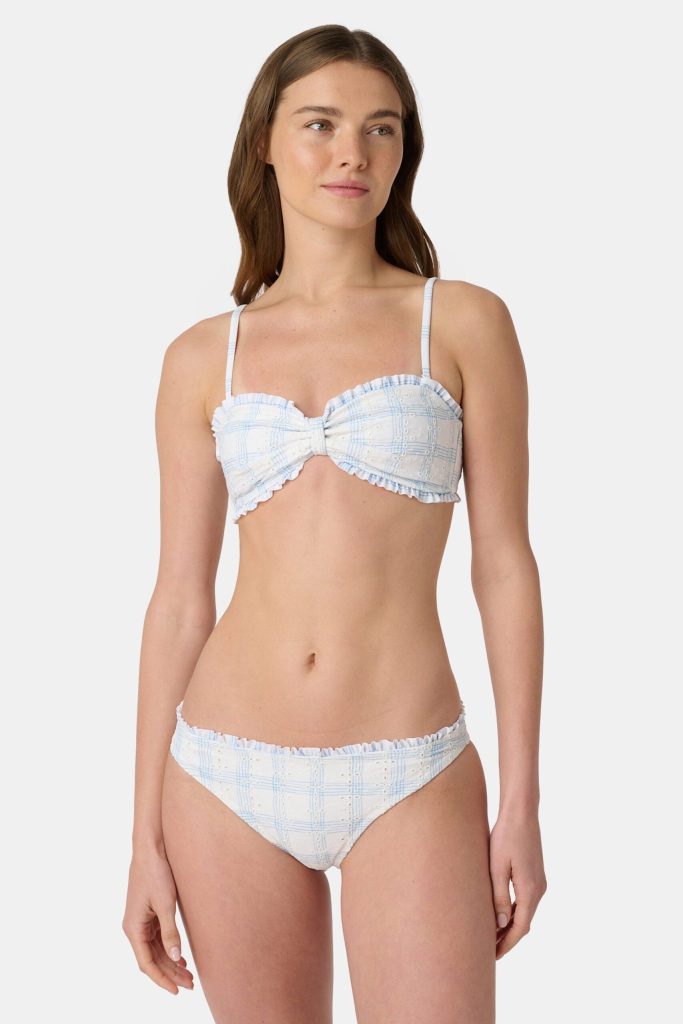Sun Check Eyelet Sydney Bikini Top
