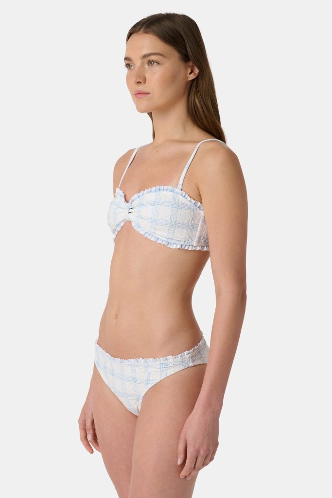 Sun Check Eyelet Sydney Bikini Top