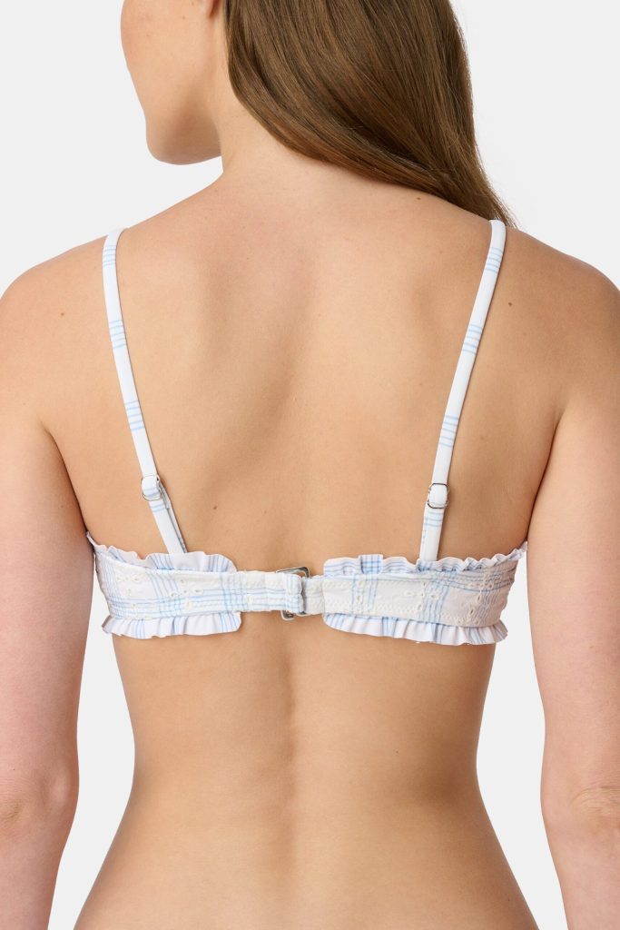 Sun Check Eyelet Sydney Bikini Top