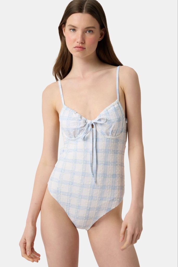 Sun Check Eyelet Aurora One Piece