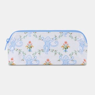 Floral Monkey Trellis Makeup Bag