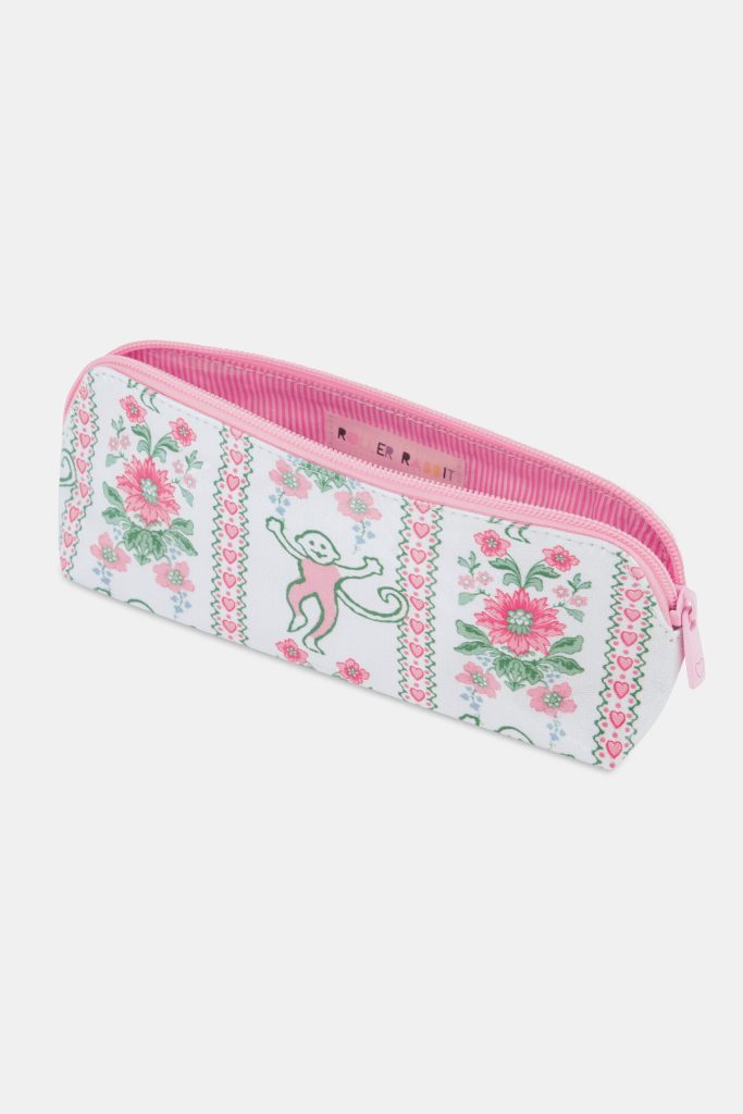 Monkey Block Stripe Makeup Bag