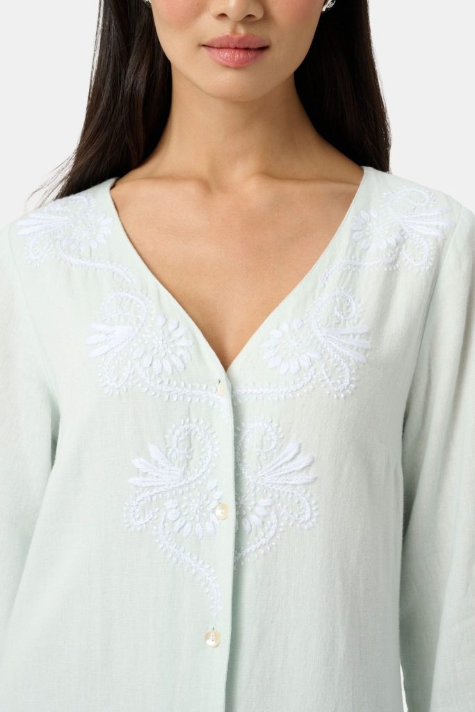 Vanna Embroidery Rachel Caftan