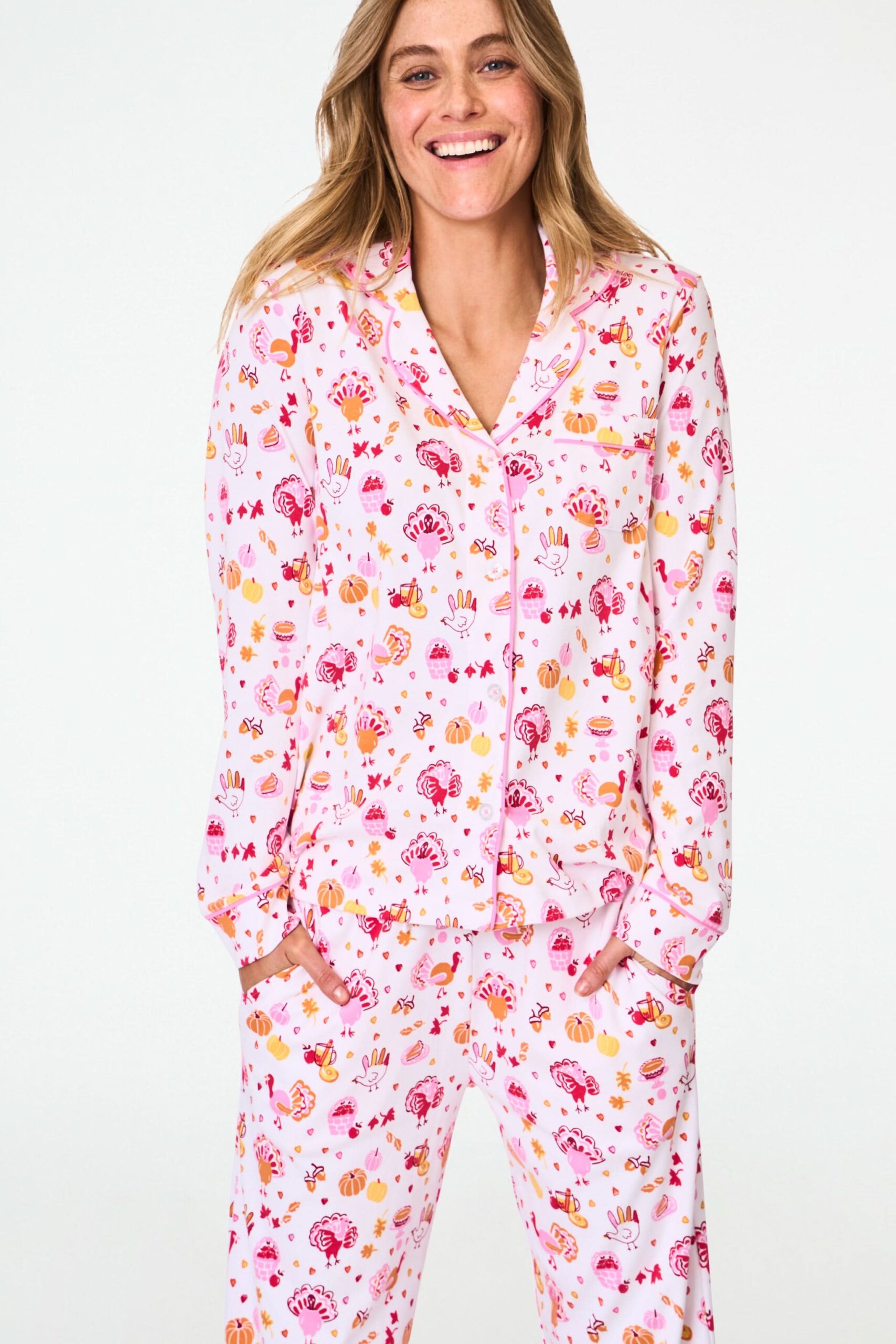 Fall-A-Palooza Long Sleeve Polo Pajamas