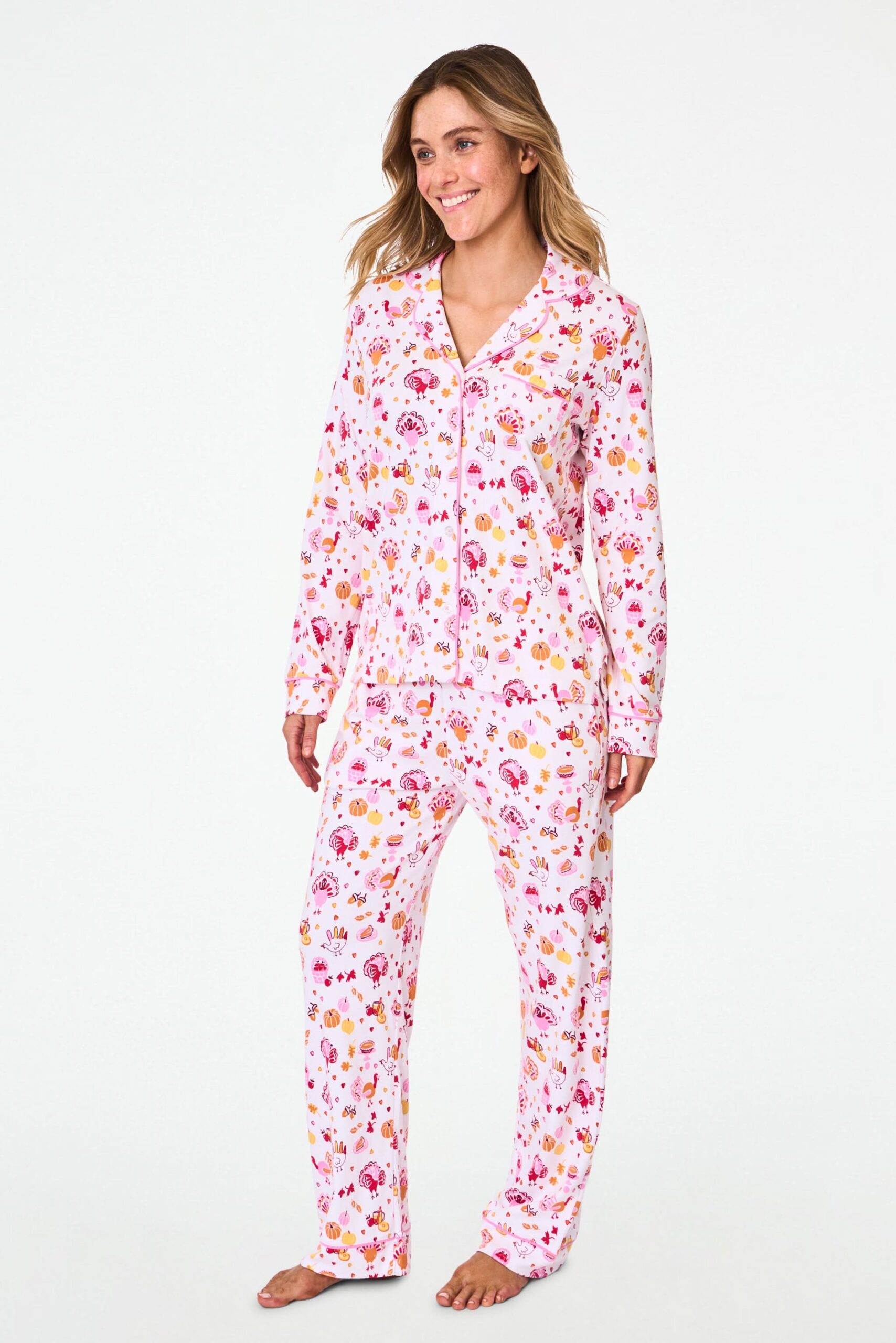 Fall-A-Palooza Long Sleeve Polo Pajamas
