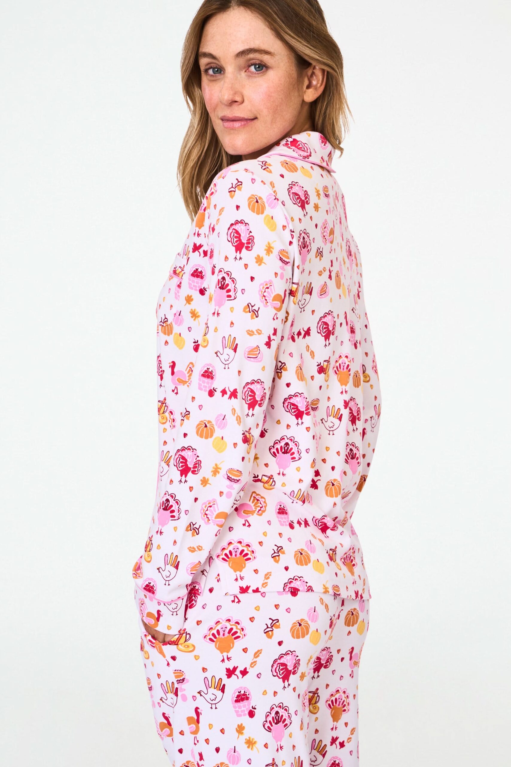 Fall-A-Palooza Long Sleeve Polo Pajamas