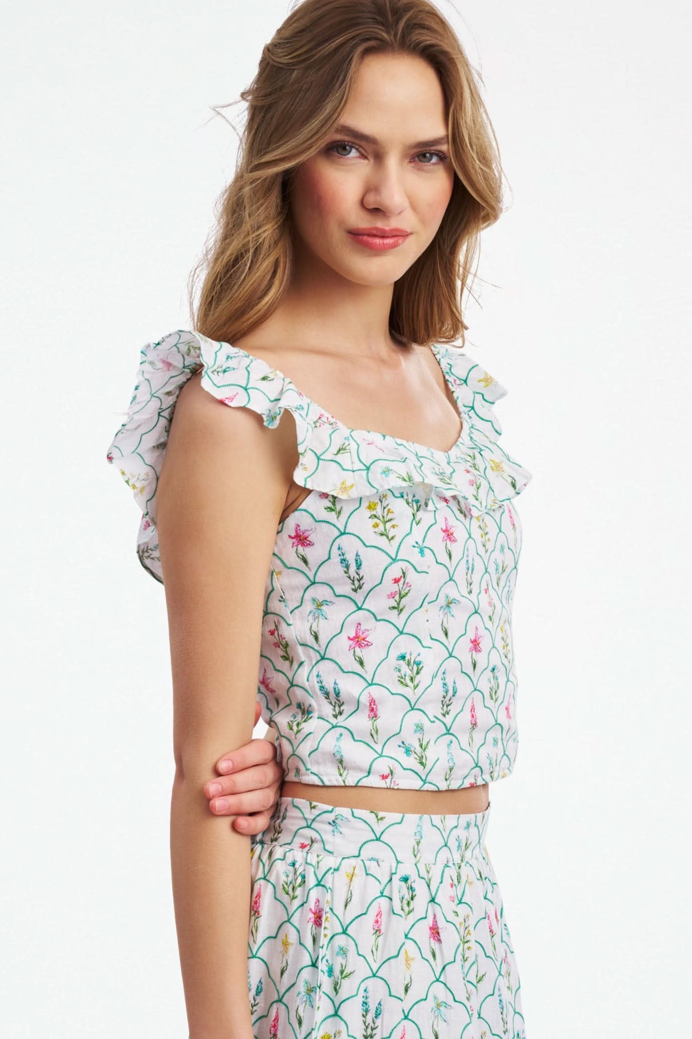 Jemina Wildflower Embroidery Khalia Top