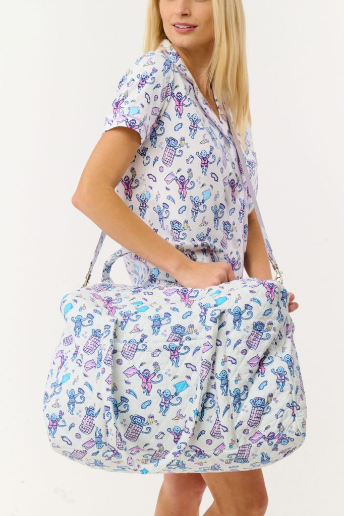 Slumber Party Quilted Weekender